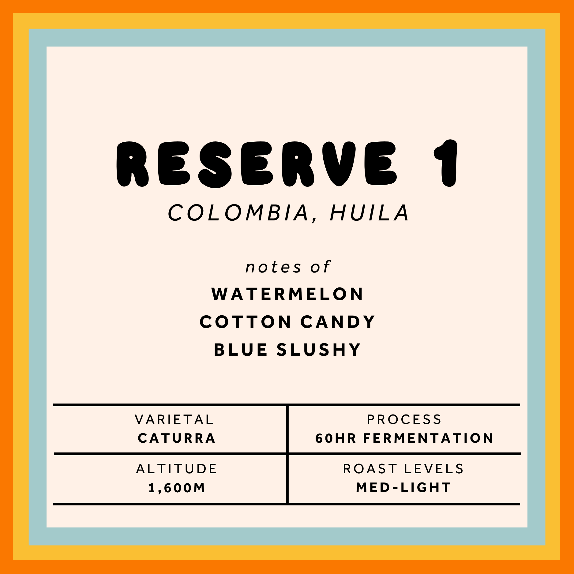 Wines Coffee Co Reserve No. 1