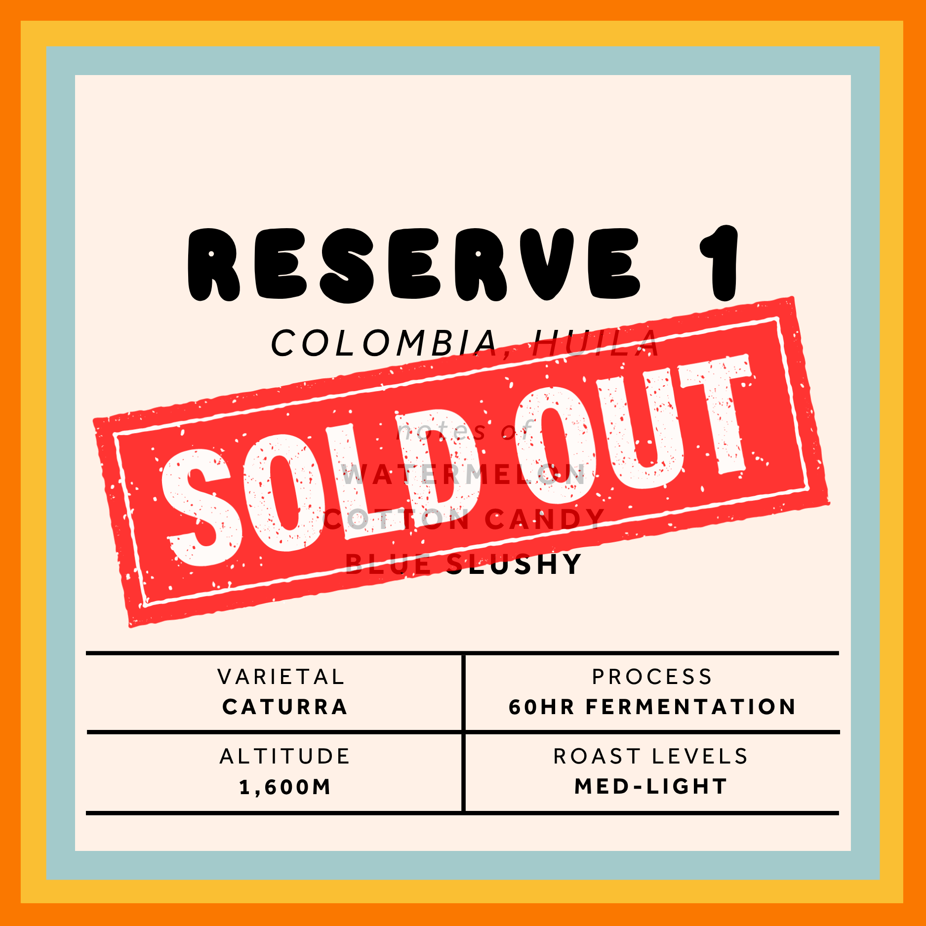 Wines Coffee Co Reserve No. 1